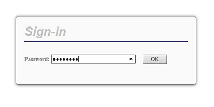 パスワード入力画面